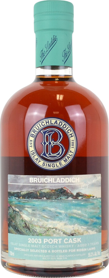 Bruichladdich 2003 Inspiration 7yo Port Pipe Robin Laing 55.3% 700ml