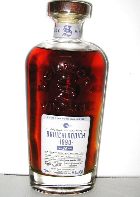 Bruichladdich 1990 SV Whisky Live Paris 2015 Cask Strength Collection Refill Sherry Butt #159 56.5% 700ml