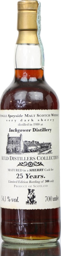 Inchgower 1980 JW Auld Distillers Collection Sherry cask 54.1% 700ml