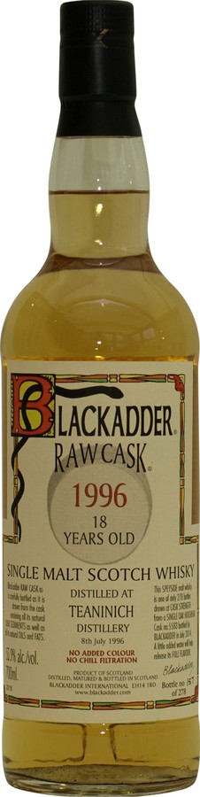 Teaninich 1996 BA Raw Cask #5583 55.9% 700ml