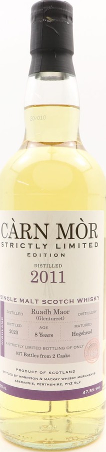 Glenturret 2011 MMcK Ruadh Maor Carn Mor Strictly Limited Edition 47.5% 700ml