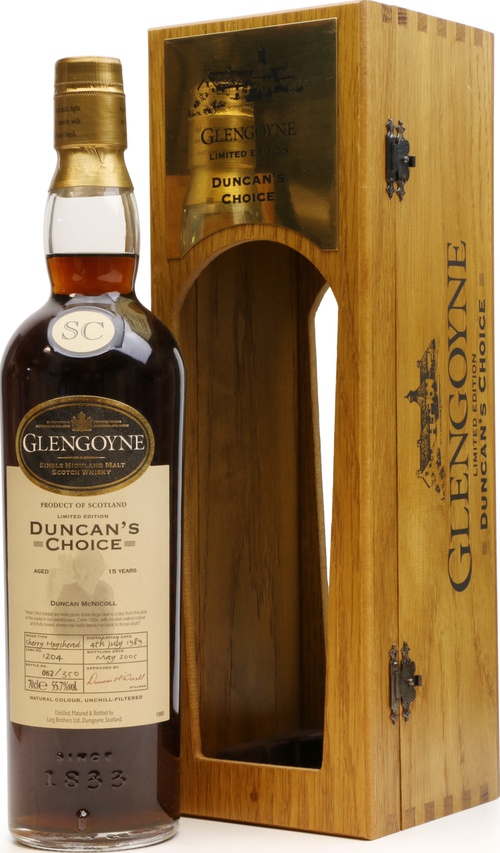 Glengoyne 1989 Duncan's Choice Sherry Hogshead #1204 55.7% 700ml
