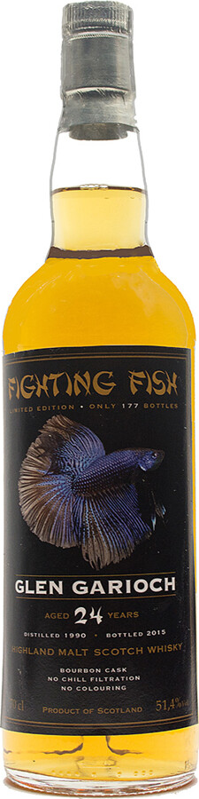Glen Garioch 1990 JW Fighting Fish 24yo Bourbon Cask Monnier Trading AG 51.4% 700ml