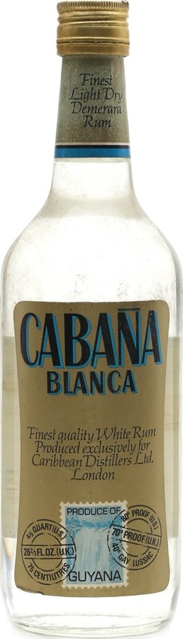 Carribean Distillers Cabana Blanca 40% 750ml