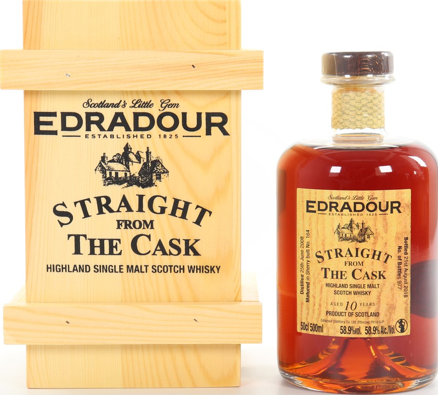 Edradour 2008 Straight From The Cask Sherry Cask Matured #164 58.9% 500ml