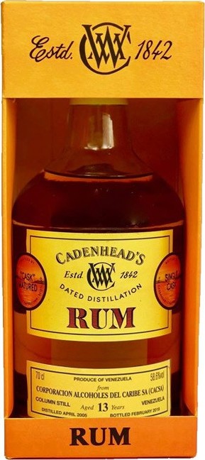 Cadenhead's 2005 Single Cask 13yo 58.6% 700ml