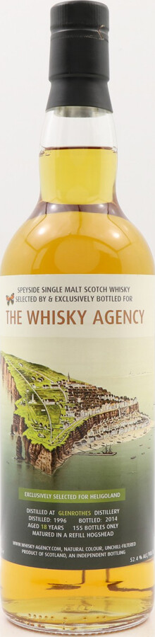 Glenrothes 1996 TWA Exclusively selected for Heligoland Refill Hogshead 52.4% 700ml
