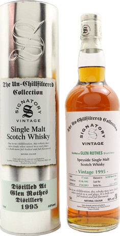 Glenrothes 1995 SV The Un-Chillfiltered Collection First Fill Sherry Butt #6174 46% 700ml