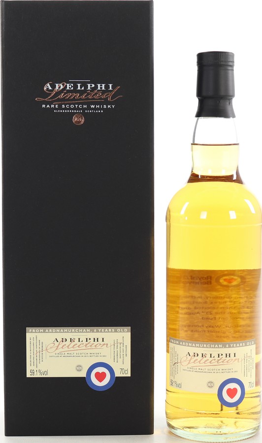 Ardnamurchan 2015 AD Selection Bourbon Cask #144 RAF Benevolent Fund 59.1% 700ml