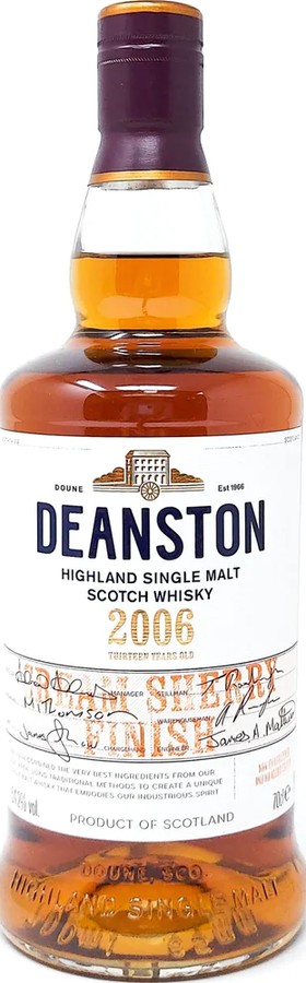 Deanston 2006 Cream Sherry Finish 54.2% 700ml