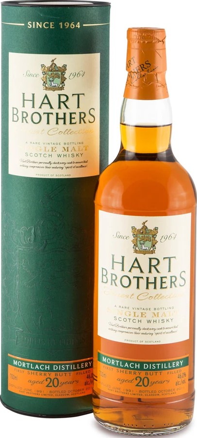 Mortlach 1991 HB Finest Collection First Fill Sherry Butt 46% 700ml