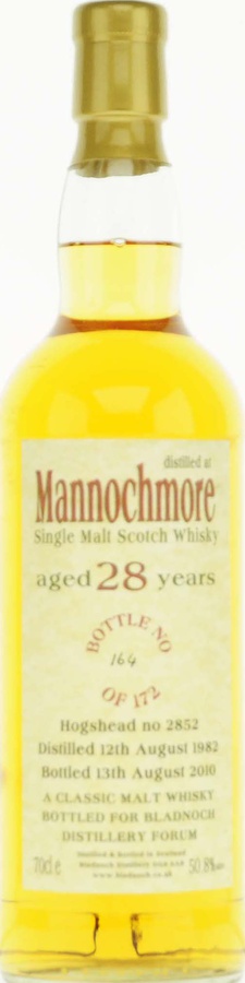 Mannochmore 1982 BF #2852 50.8% 700ml