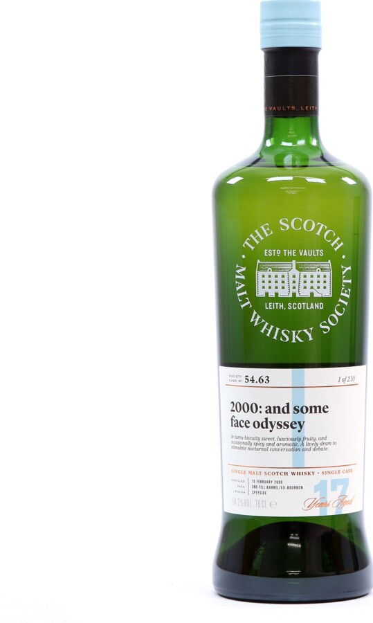Aberlour 2000 SMWS 54.63 2000: and some face odyssey 17yo 2nd Fill Ex-Bourbon Barrel 54.2% 700ml