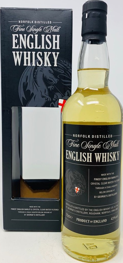 The English Whisky Fine Single Malt English Whisky 43% 700ml