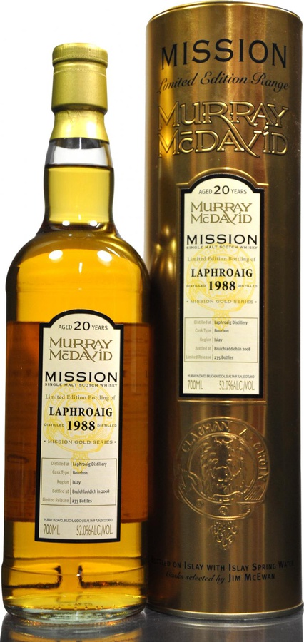 Laphroaig 1988 MM Mission Gold Bourbon 52% 700ml