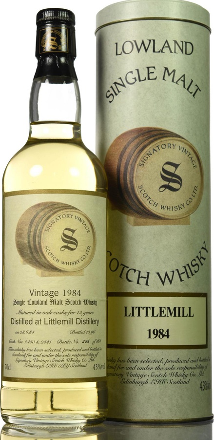 Littlemill 1984 SV Vintage Collection Oak Casks 2440 + 41 43% 700ml