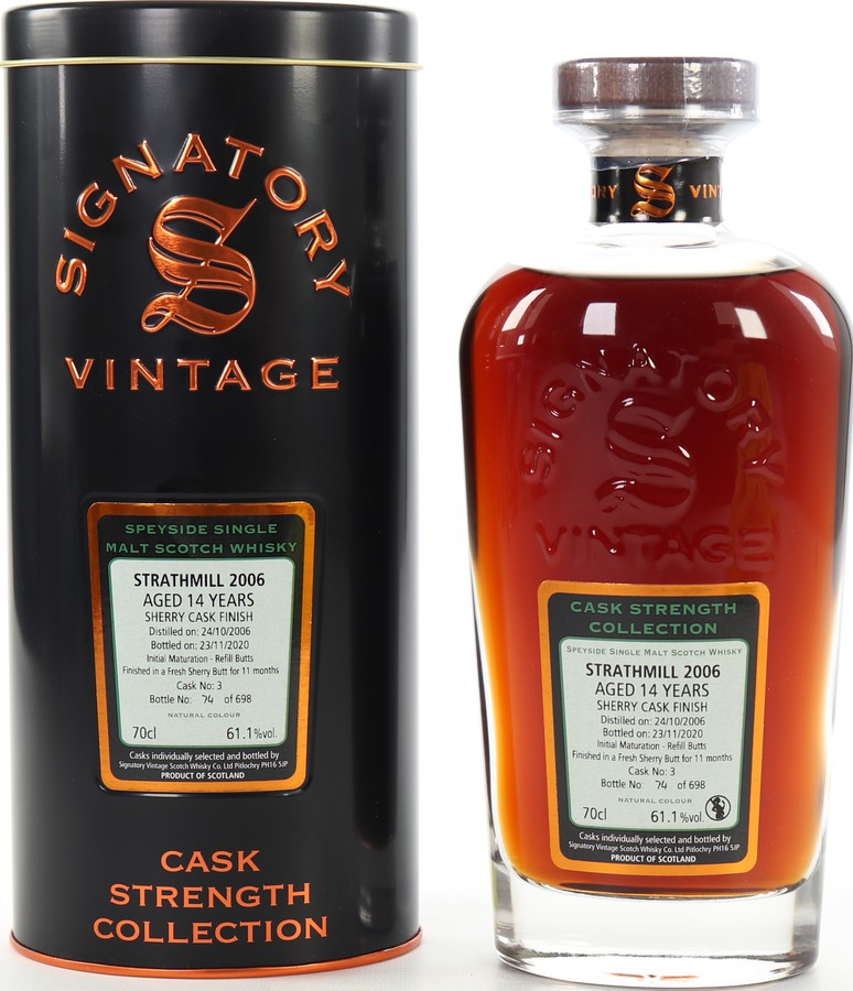 Strathmill 2006 SV Cask Strength Collection #3 61.1% 700ml