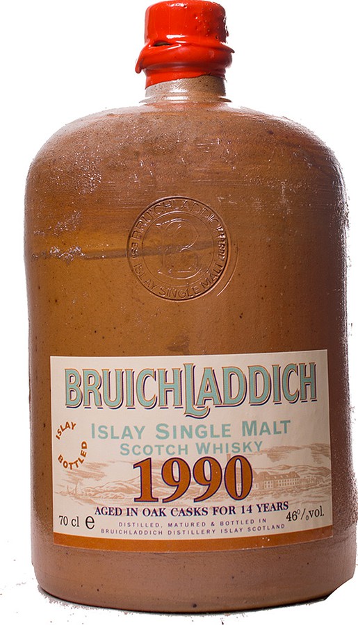 Bruichladdich 1990 Ceramic Jug Oak Cask 46% 700ml