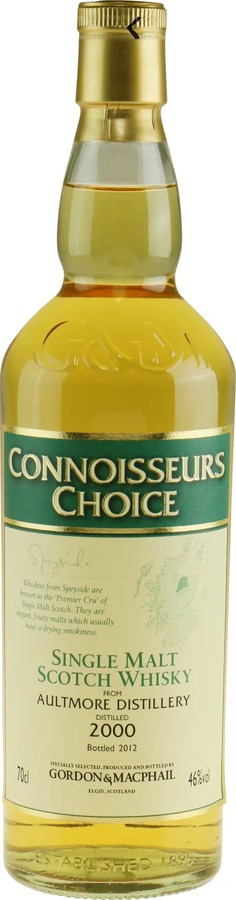 Aultmore 2000 GM Connoisseurs Choice Refill Sherry Hogsheads 46% 700ml