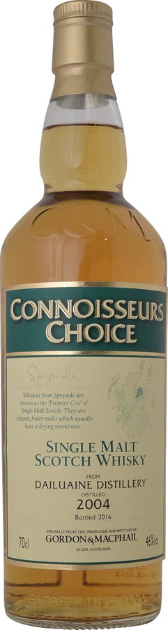 Dailuaine 2004 GM Connoisseurs Choice Refill Sherry Butt & Hogshead 46% 700ml