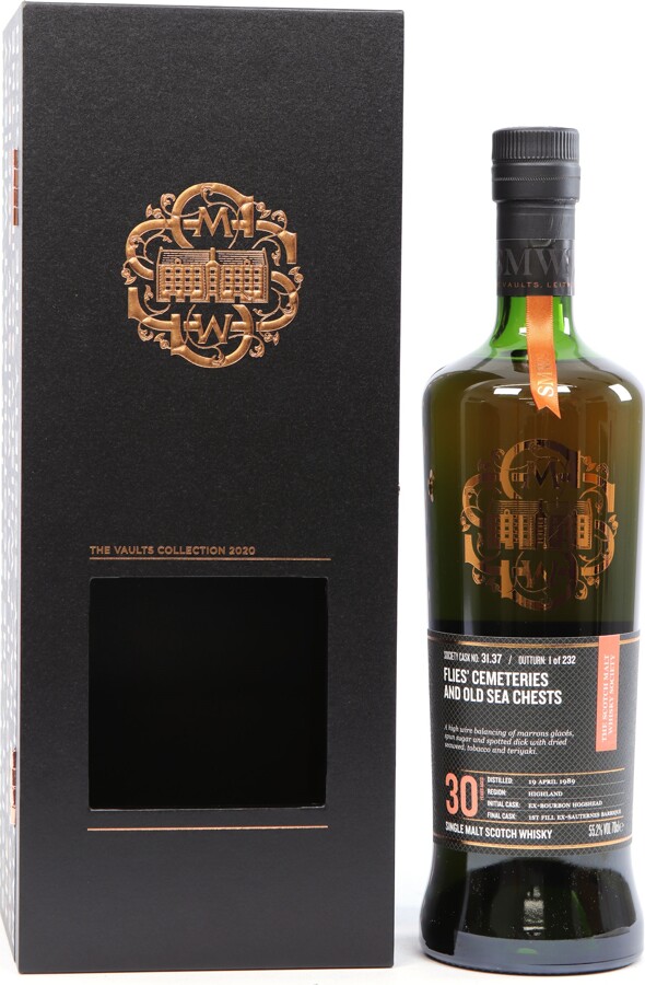 Isle of Jura 1989 SMWS 31.37 Flies cemeteries and old sea chests 55.2% 700ml
