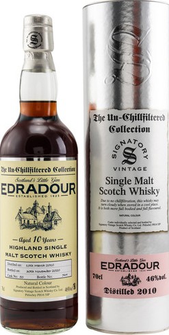 Edradour 2010 SV The Un-Chillfiltered Collection Sherry #50 46% 700ml