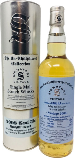 Caol Ila 2008 SV The Un-Chillfiltered Collection #307201 Flanders Finest Selection 46% 700ml
