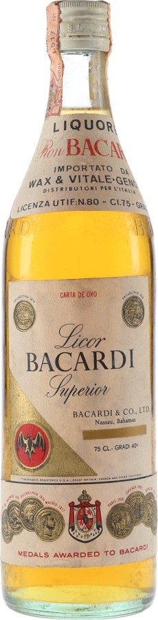 Bacardi Carta De Oro Superior 40% 750ml