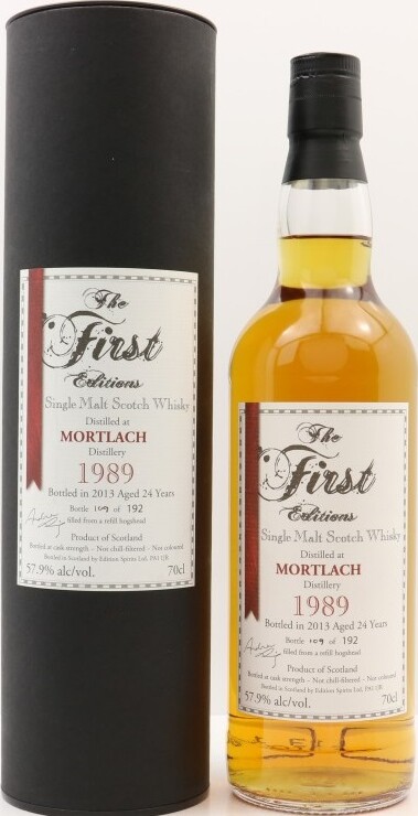 Mortlach 1989 ED The 1st Editions 24yo Refill Bourbon Hogshead 57.9% 700ml