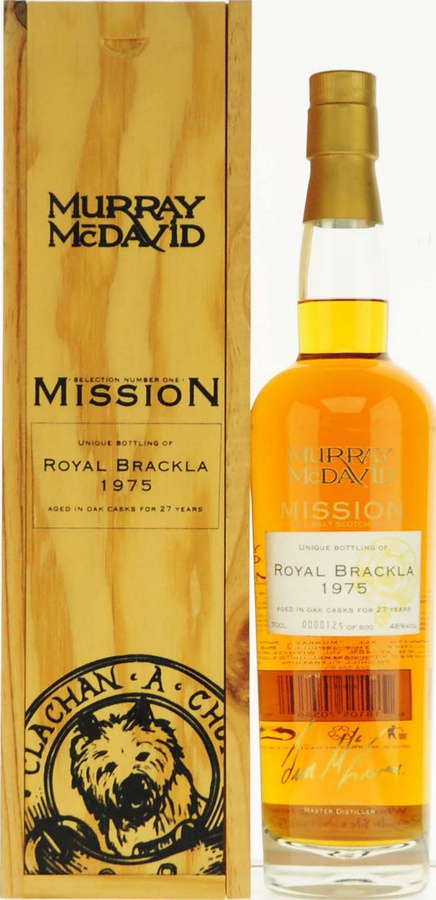 Royal Brackla 1975 MM Mission Selection Number One Oak Casks 46% 700ml
