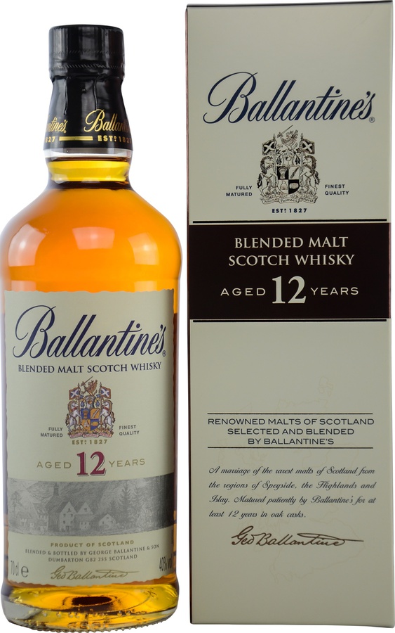 Ballantine's 12yo Blended Malt Scotch Whisky 40% 700ml