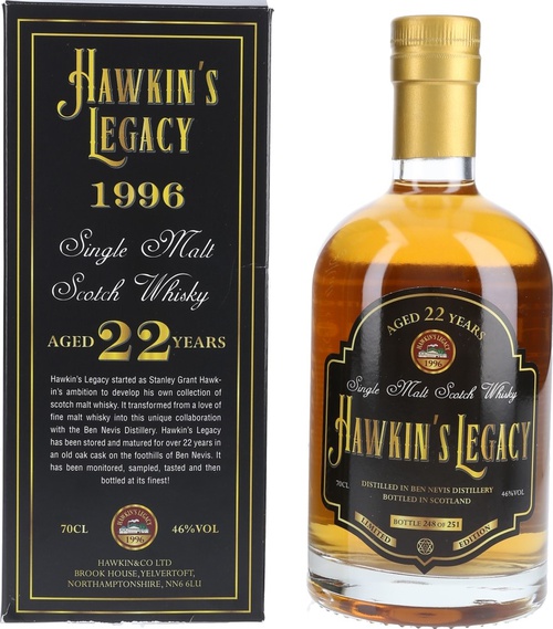 Ben Nevis 1996 HCL Hawkin's Legacy 46% 700ml