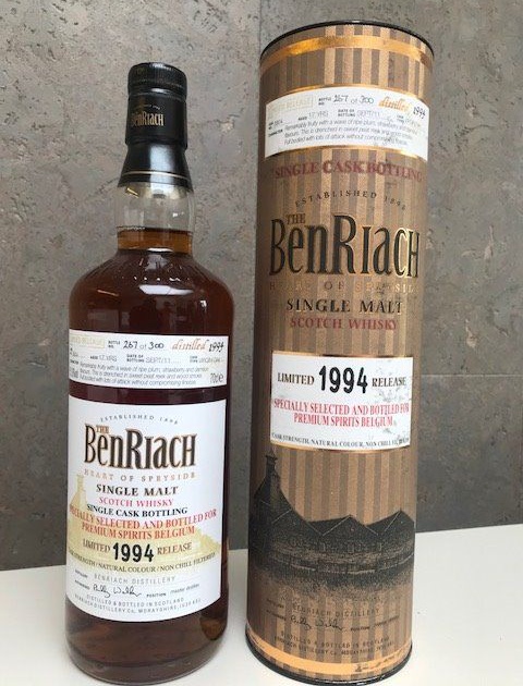 BenRiach 1994 Single Cask Bottling Virgin Oak #3804 Premium Spirits Belgium 51% 700ml