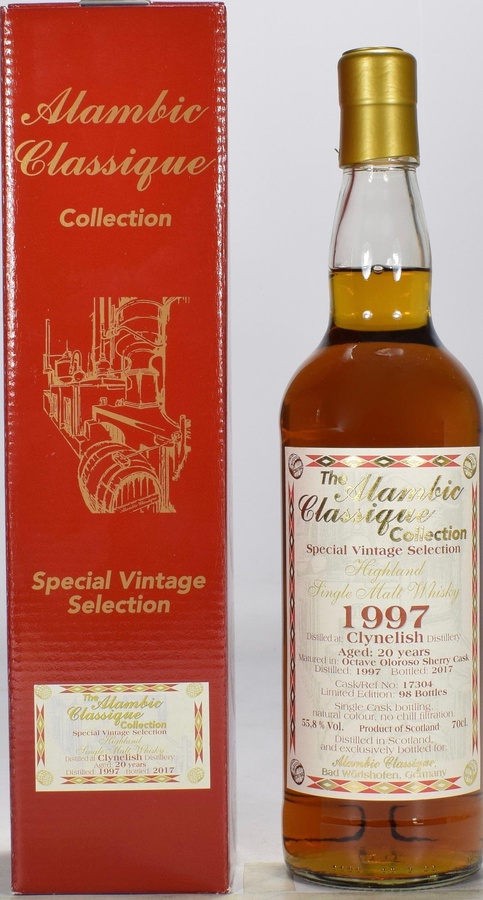 Clynelish 1997 AC Special Vintage Selection Octave Oloroso Sherry Cask #17304 55.8% 700ml