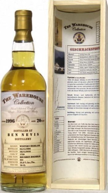 Ben Nevis 1996 WW8 The Warehouse Collection Bourbon Hogshead #1759 53% 700ml