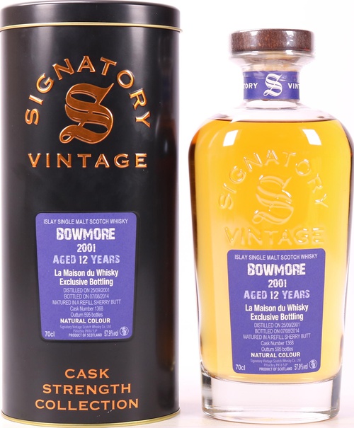 Bowmore 2001 SV Cask Strength Collection Refill Sherry Butt #1368 LMDW 57.9% 700ml