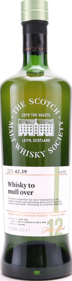 Tobermory 2006 SMWS 42.39 Whisky to mull over 61.2% 700ml