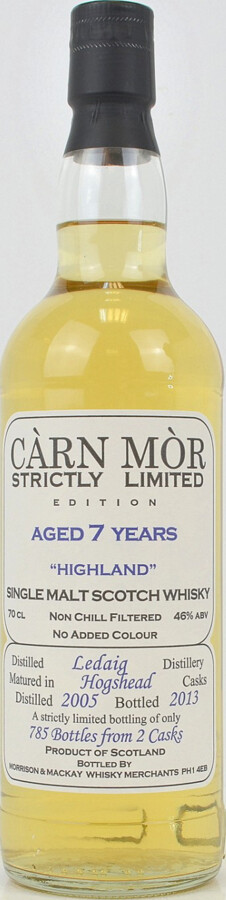 Ledaig 2005 MMcK Carn Mor Strictly Limited Edition 7yo 46% 700ml