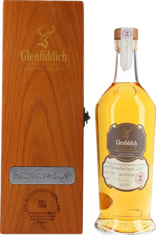 Glenfiddich 1995 Spirit of Speyside Whisky Festival 2018 Bourbon Cask #15836 53.02% 700ml