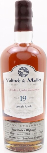 Ben Nevis 1999 V&M Hidden Casks Collection 19yo Bourbon Hoghshead 18-1901 51.7% 700ml