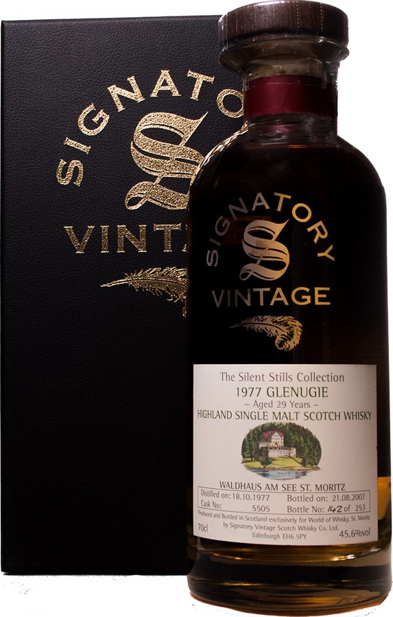 Glenugie 1977 SV Silent Stills Collection for Waldhaus am See Oak Hogshead #5505 World of Whisky St. Moritz 45.6% 700ml