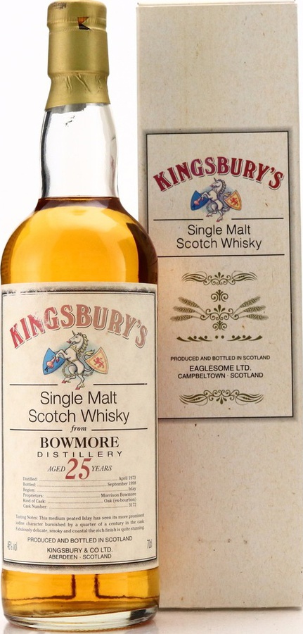 Bowmore 1973 Kb Ex-Bourbon Cask #3172 46% 700ml