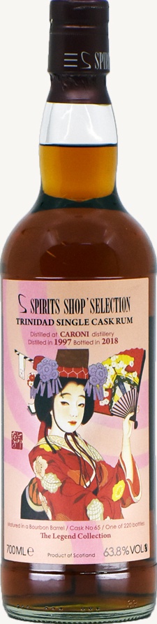 Spirits Shop Selection 1997 Caroni Trinidad Single Cask 21yo 63.8% 700ml