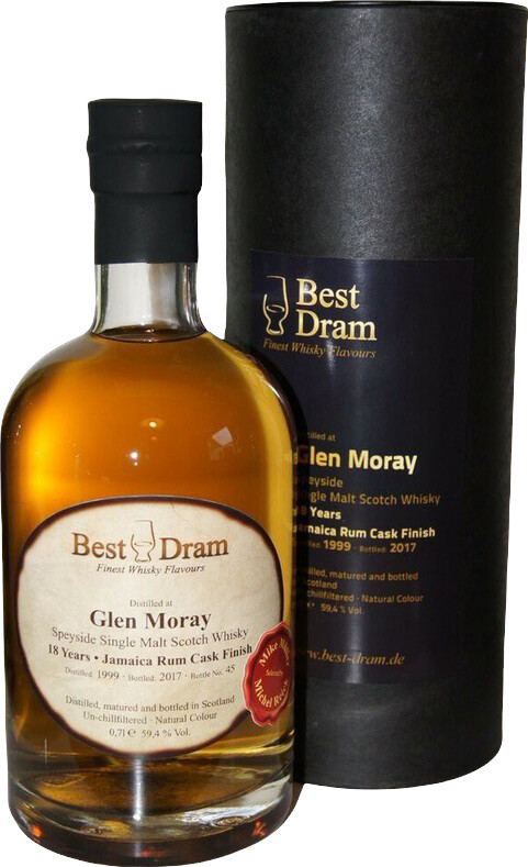 Glen Moray 1999 BD 18yo Jamaica Rum Cask Finish 59.4% 700ml