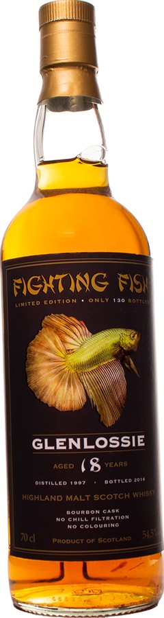 Glenlossie 1997 JW Fighting Fish Bourbon Cask Monnier Trading AG 54.5% 700ml