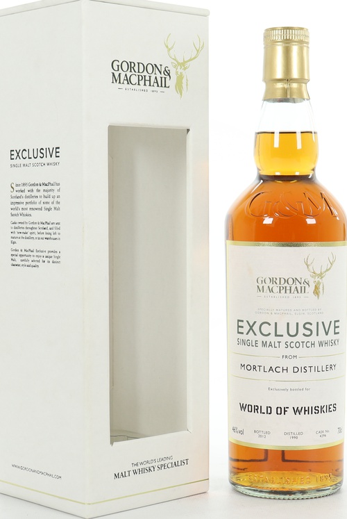 Mortlach 1990 GM Exclusive Refill Sherry Butt #4396 World Of Whiskies 46% 700ml