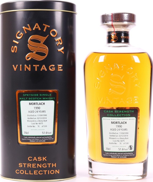 Mortlach 1990 SV Cask Strength Collection Sherry Butt #6075 51.6% 700ml