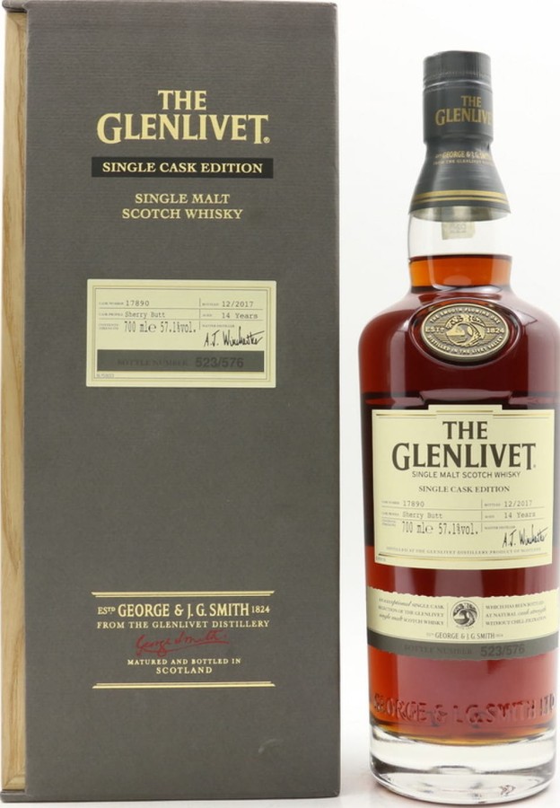 Glenlivet 14yo Single Cask Edition Sherry Butt #17890 57.1% 700ml