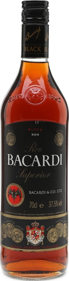 Bacardi Superior Black Rum 37.5% 700ml
