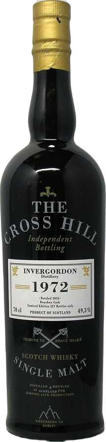 Invergordon 1972 JW The Cross Hill Bourbon Cask 49.3% 700ml